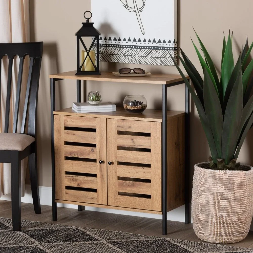 Baxton Studio Vander Modern and Contemporary Oak Br